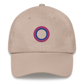 Embroidered Hat: Bisexual Pride Ring Emblem Design